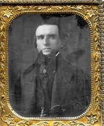 Retrato de Uriah Raub, un carpintero en St. Louis